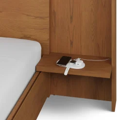 Leif Nightstand Extension Set - Smoked Oak