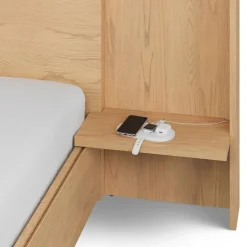 Leif Nightstand Extension Set - White Oak