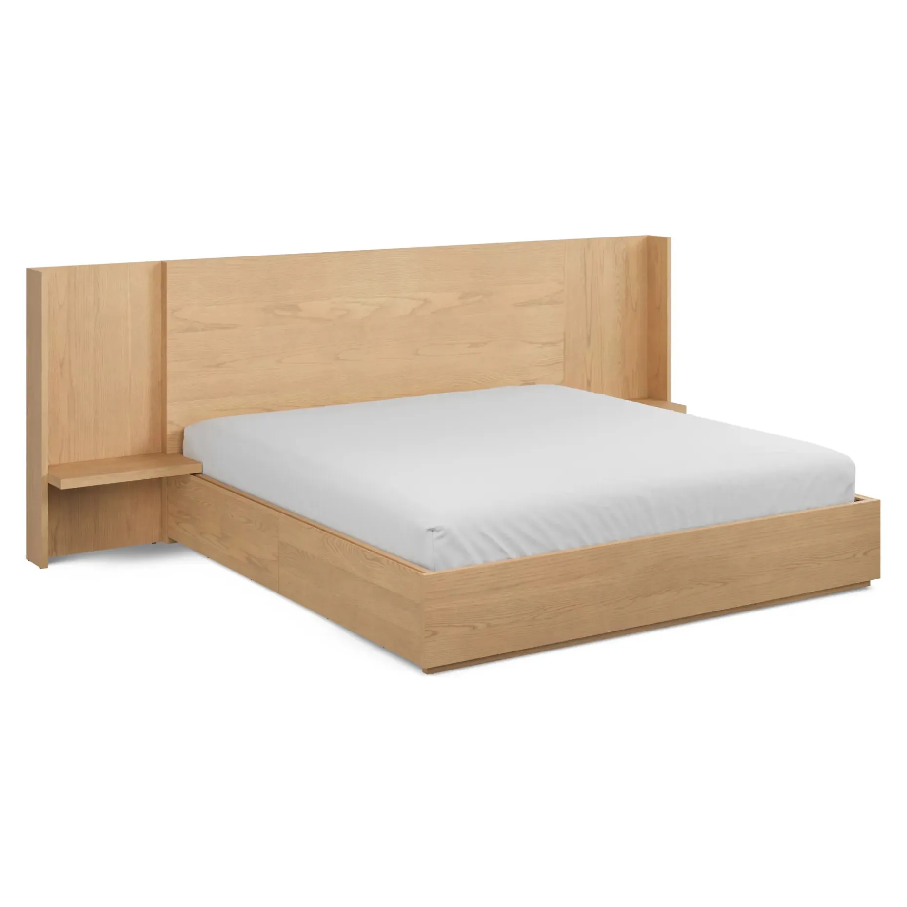 Leif Nightstand Extension Set - White Oak