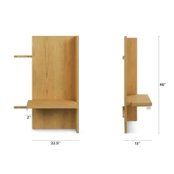 Leif Nightstand Extension Set - Light Oak