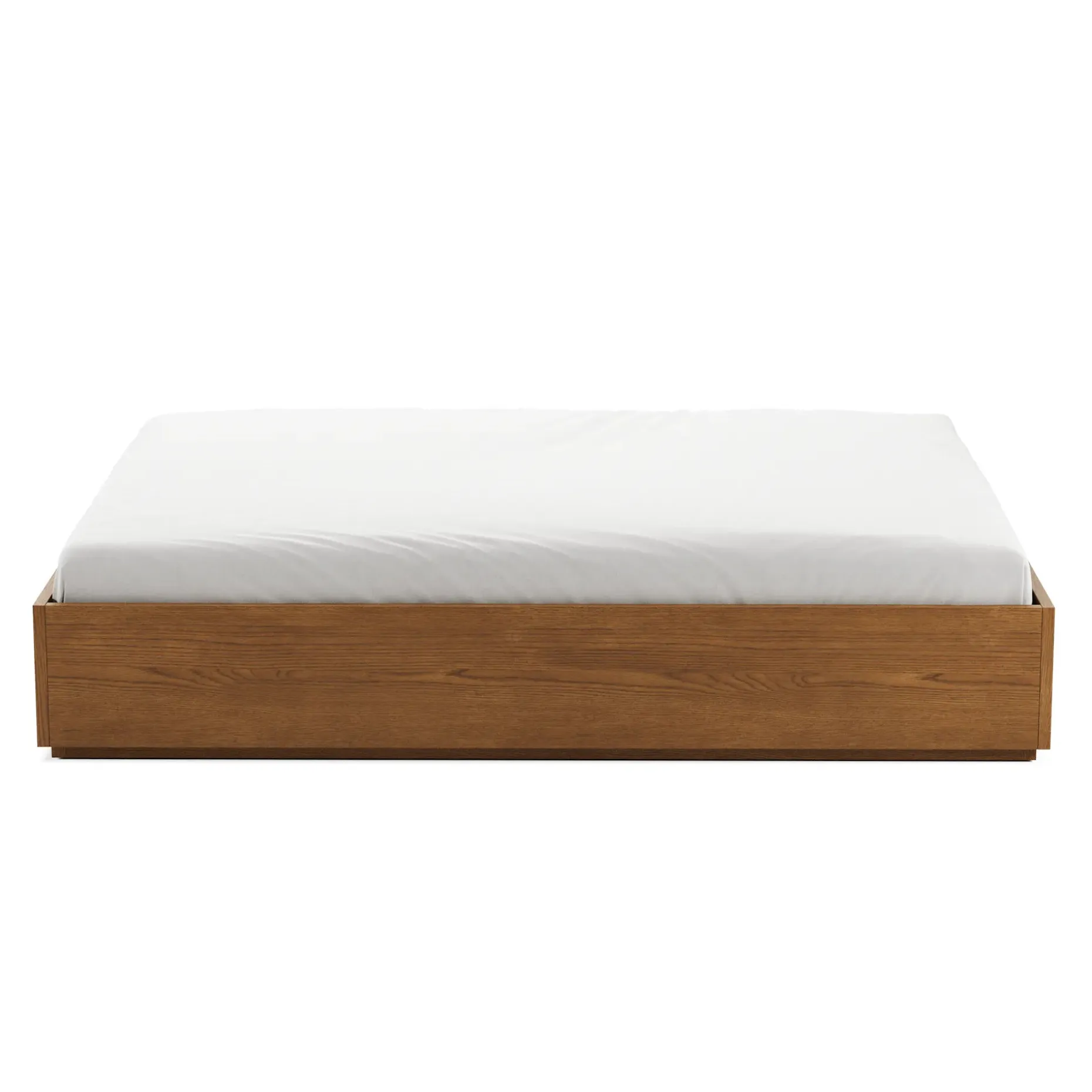 Leif Queen Platform Bed - Smoked Oak