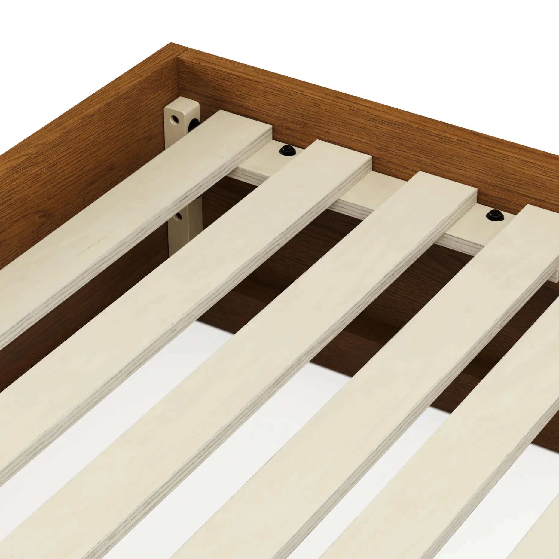 Leif Queen Platform Bed - Smoked Oak