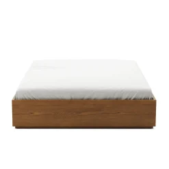 Leif Queen Platform Bed - Smoked Oak