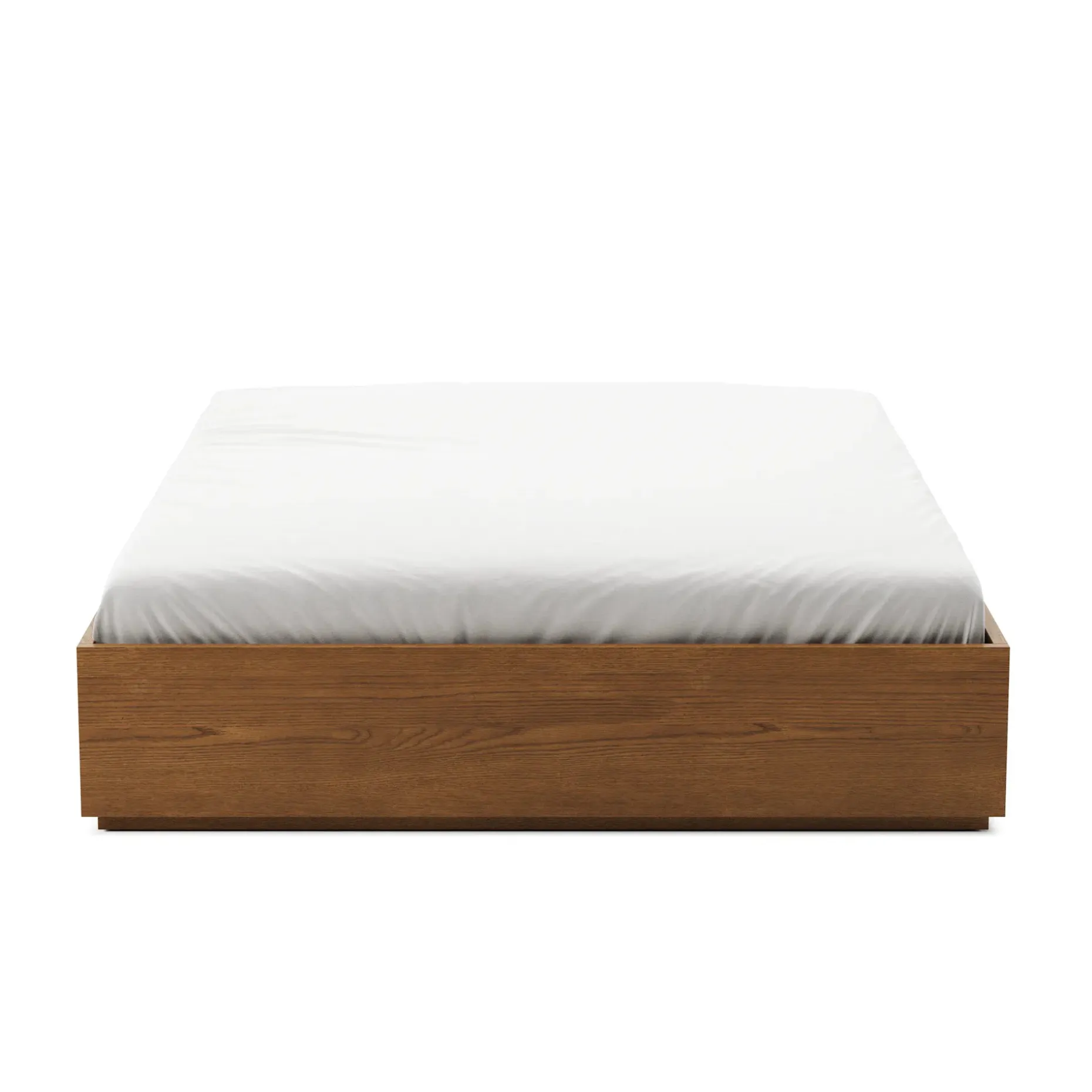 Leif Queen Platform Bed - Smoked Oak