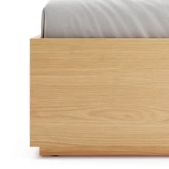 Leif Queen Platform Bed - White Oak