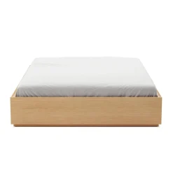 Leif Queen Platform Storage Bed - White Oak