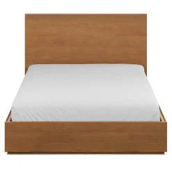 Leif Queen Storage Bed - Smoked Oak