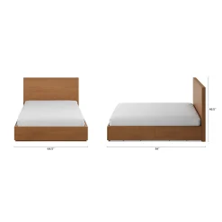 Leif Queen Storage Bed - Smoked Oak