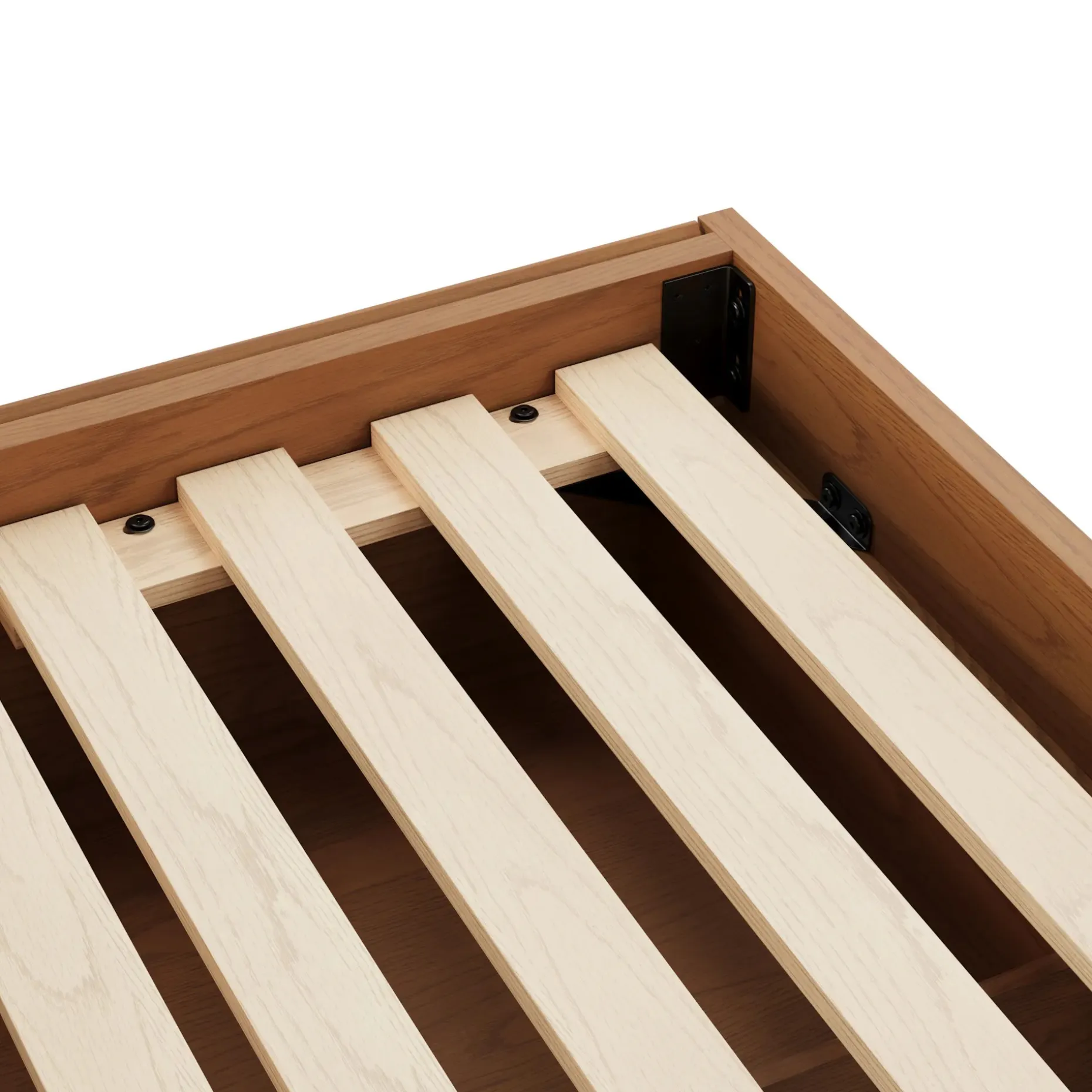 Leif Queen Storage Bed - Smoked Oak