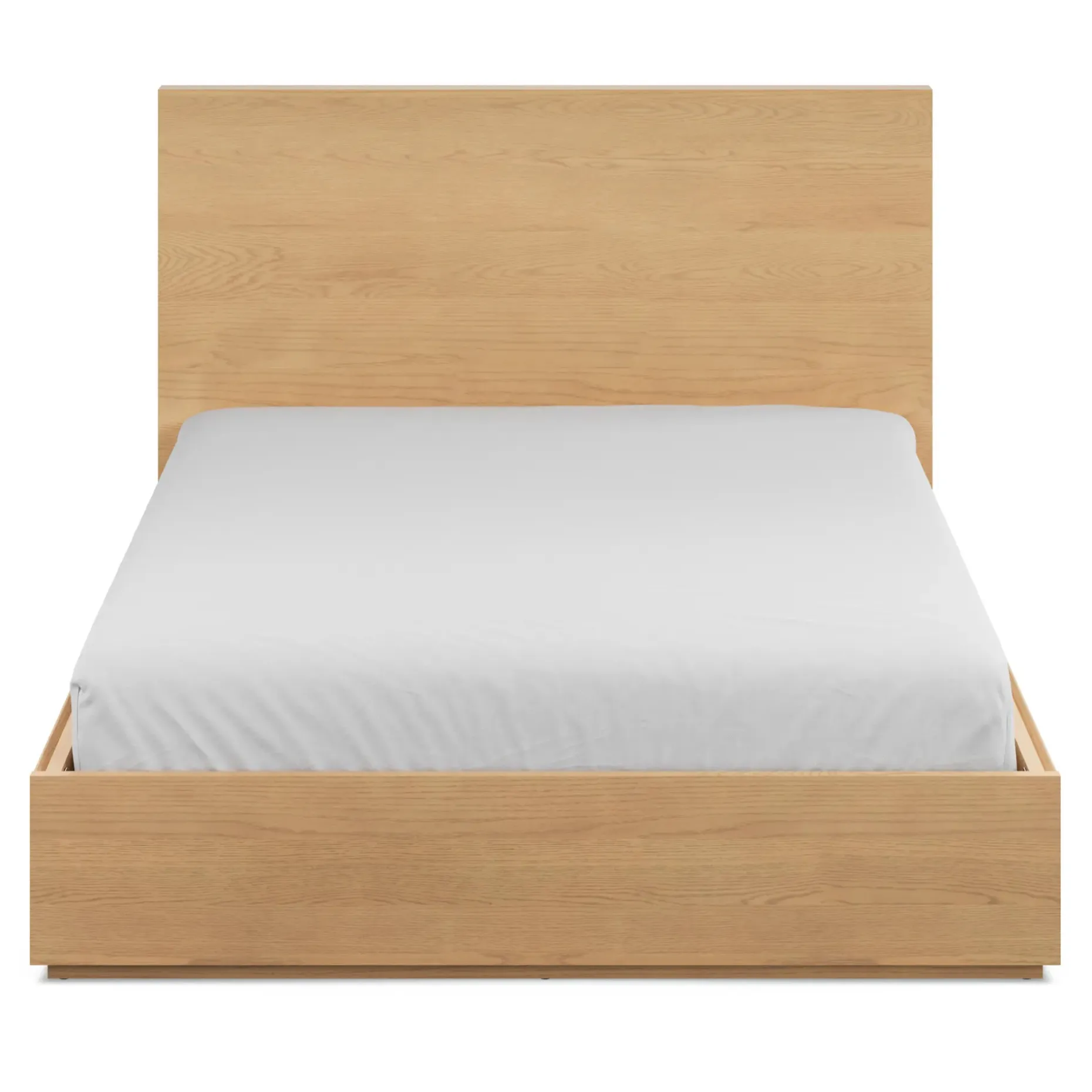 Leif Queen Storage Bed - White Oak