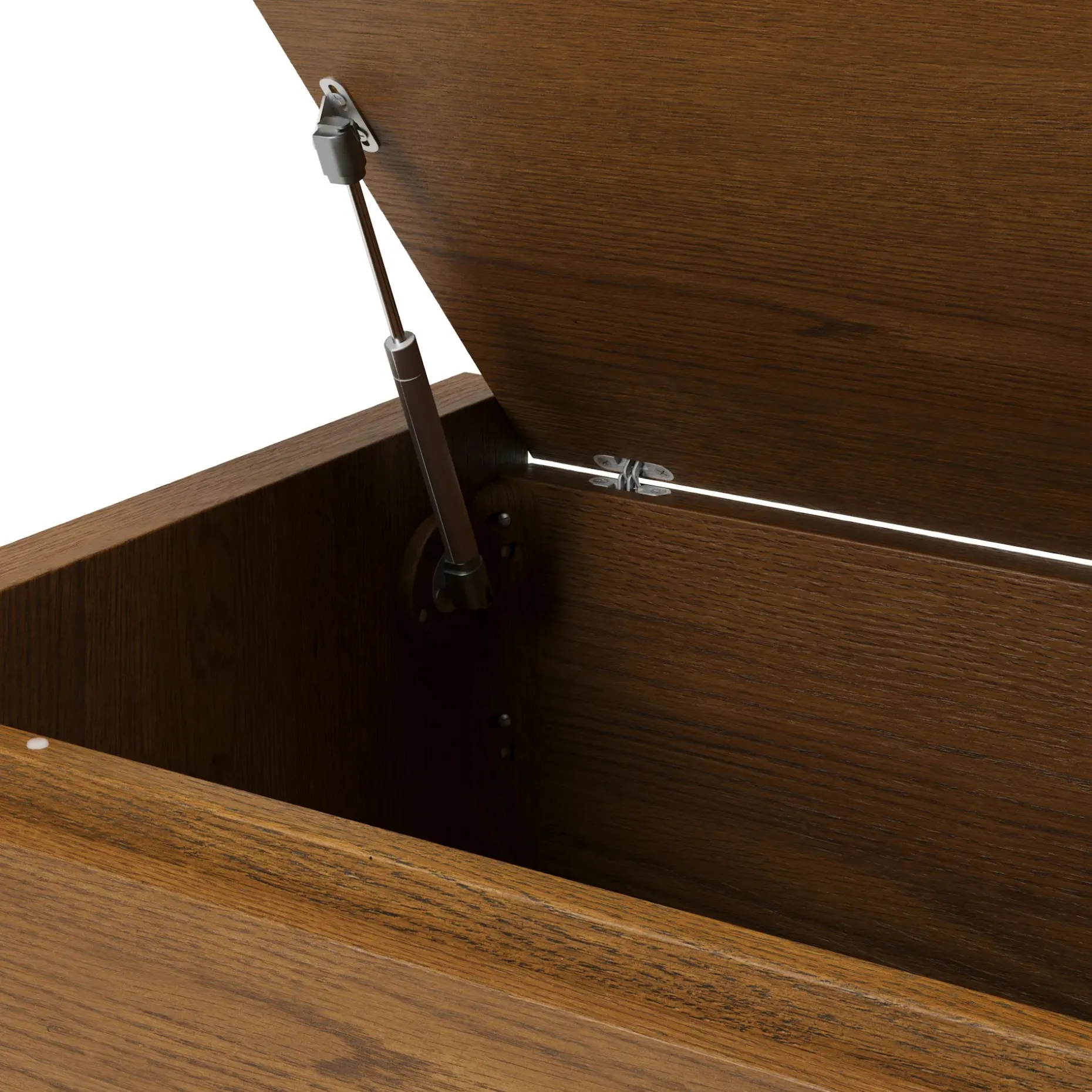 Leif 42" Storage Bench - Smoked Oak