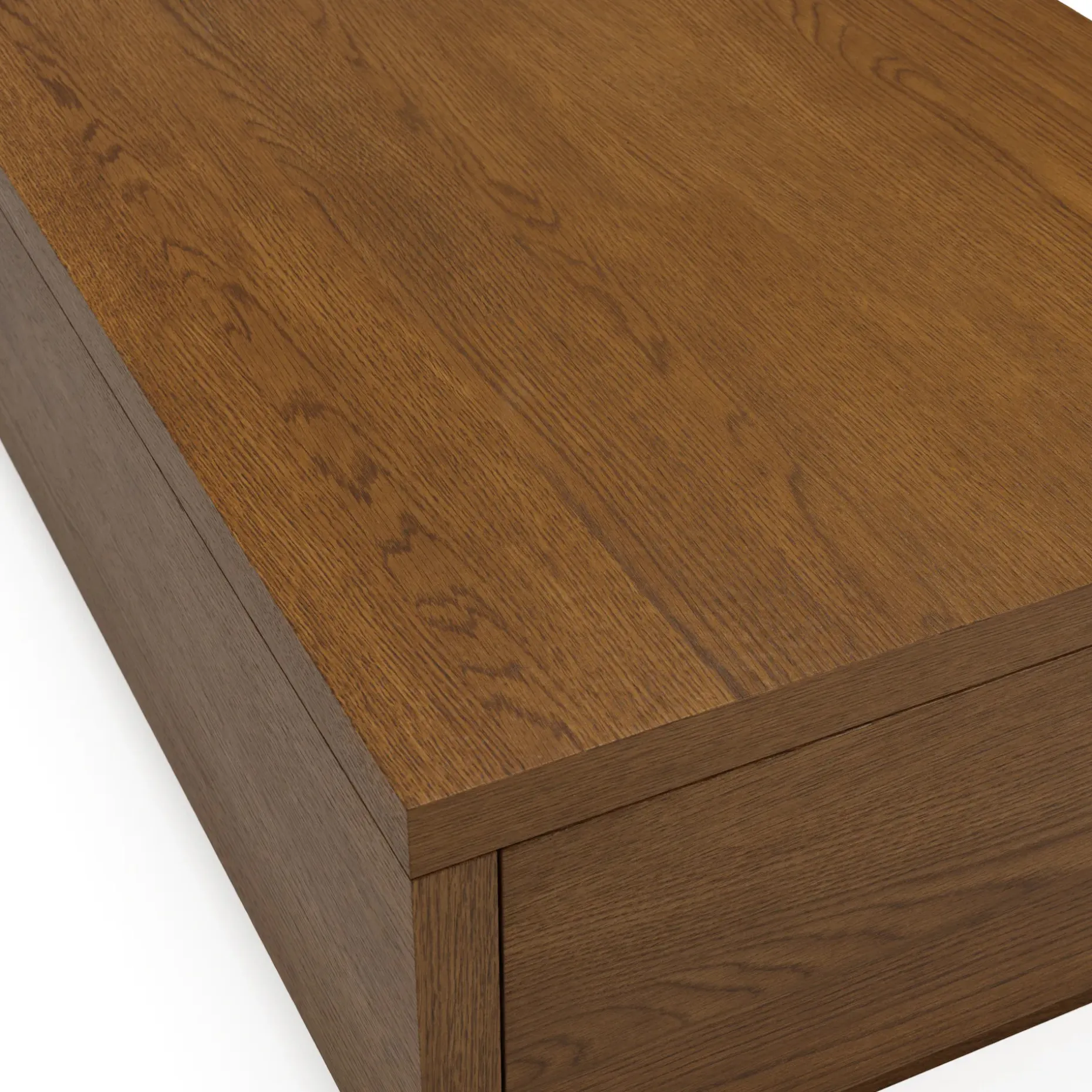 Leif 47" Storage Coffee Table - Smoked Oak