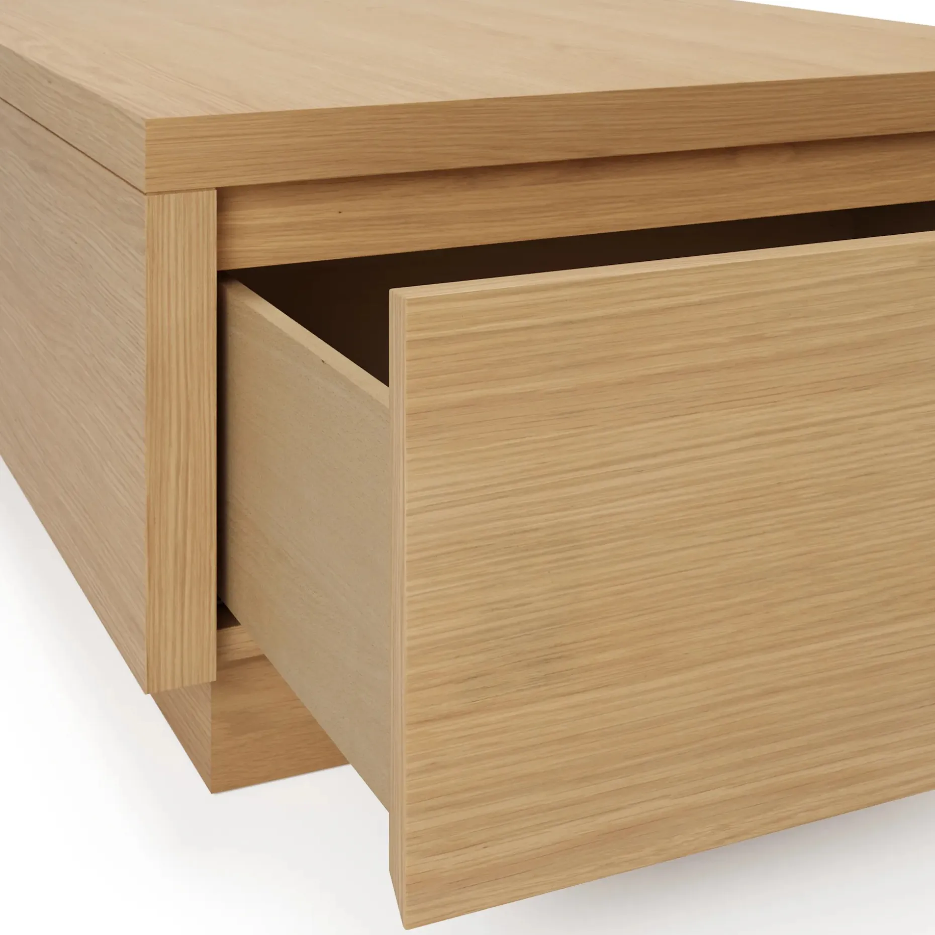 Leif 47" Storage Coffee Table - White Oak