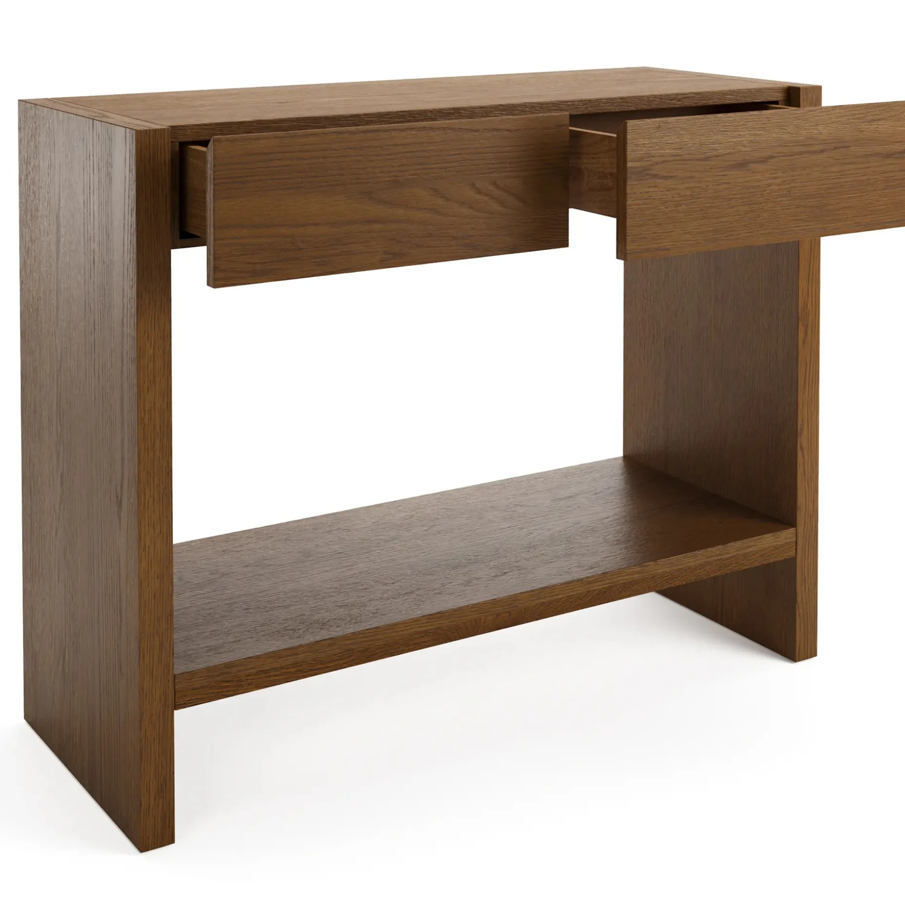Leif 37" Storage Console - Smoked Oak