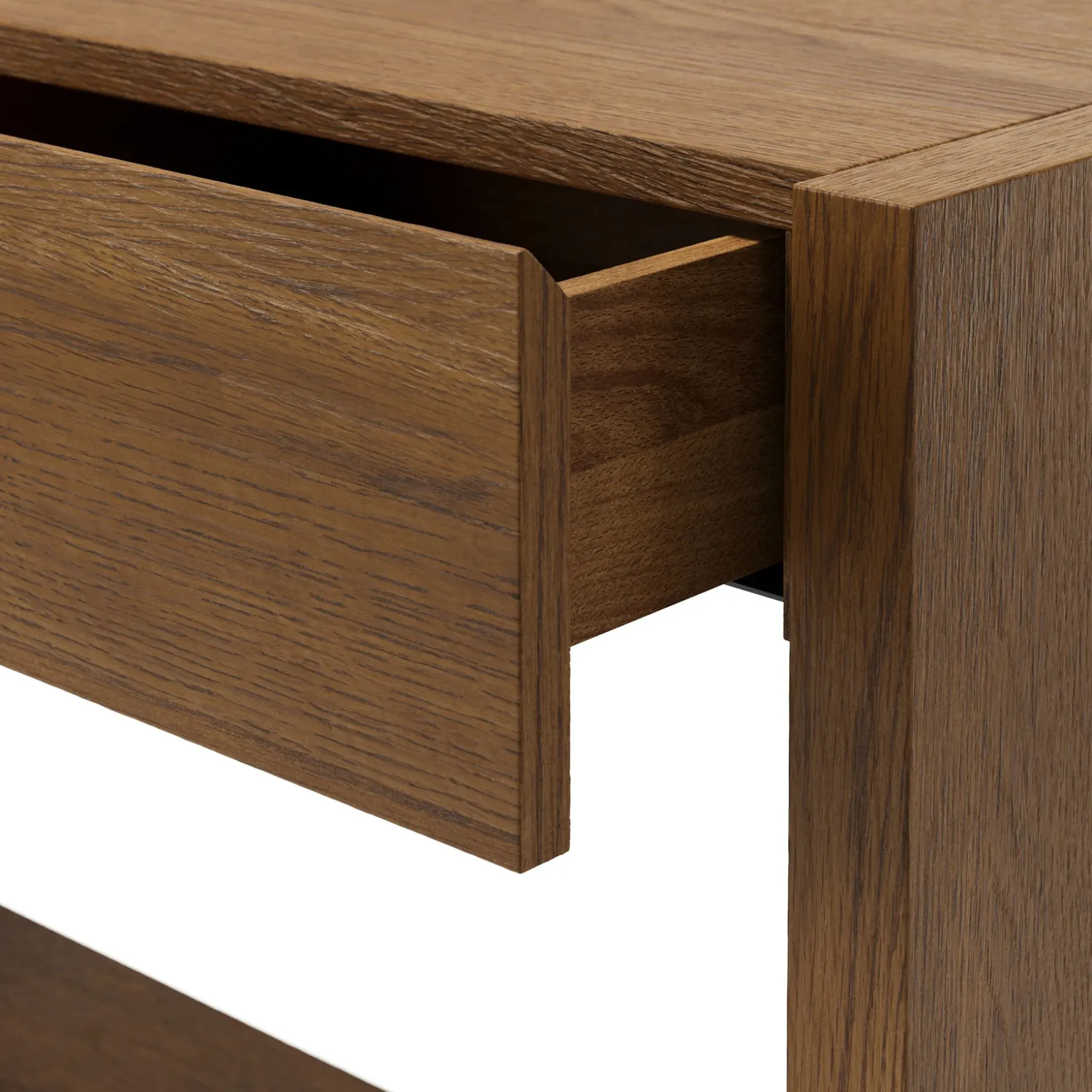 Leif 37" Storage Console - Smoked Oak