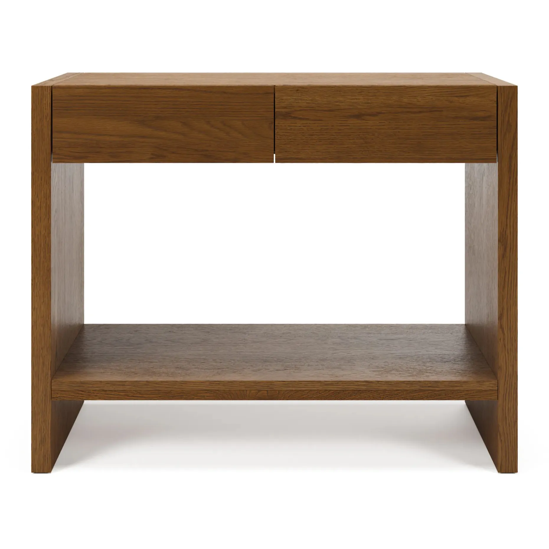 Leif 37" Storage Console - Smoked Oak