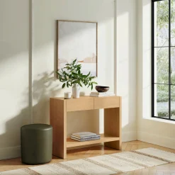 Leif 37" Storage Console - White Oak