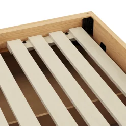 Leif Twin Platform Storage Bed - White Oak