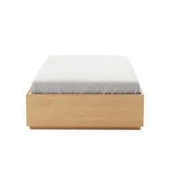 Leif Twin Platform Storage Bed - White Oak