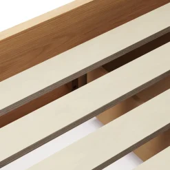 Leif Twin Platform Storage Bed - White Oak