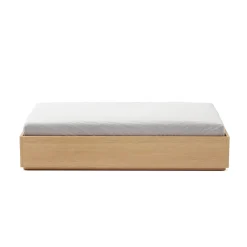 Leif Twin Platform Storage Bed - White Oak