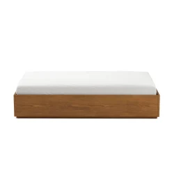 Leif Twin Platform Storage Bed - Smoked Oak