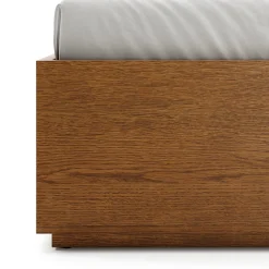 Leif Twin Platform Storage Bed - Smoked Oak