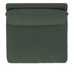 Leigh 39.5" Armless Chair Module - Green Wool Bouclé