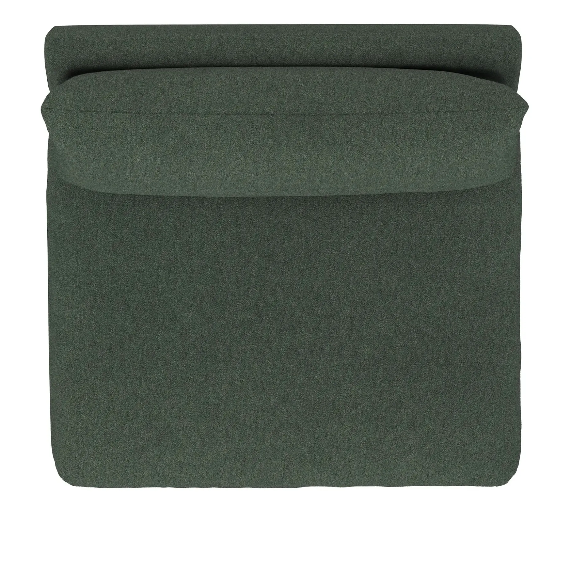 Leigh 39.5" Armless Chair Module - Green Wool Bouclé