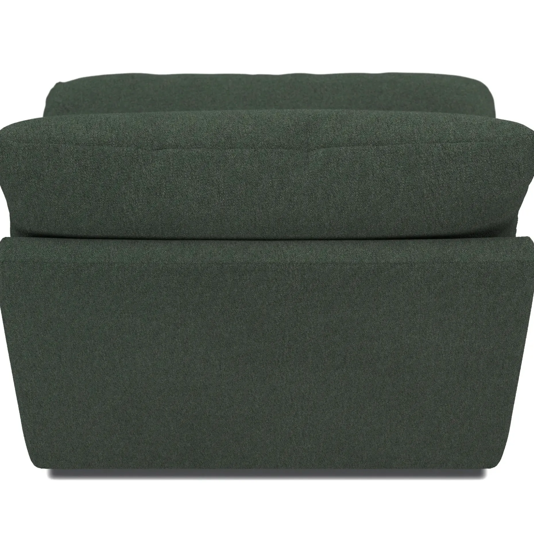 Leigh 39.5" Armless Chair Module - Green Wool Bouclé