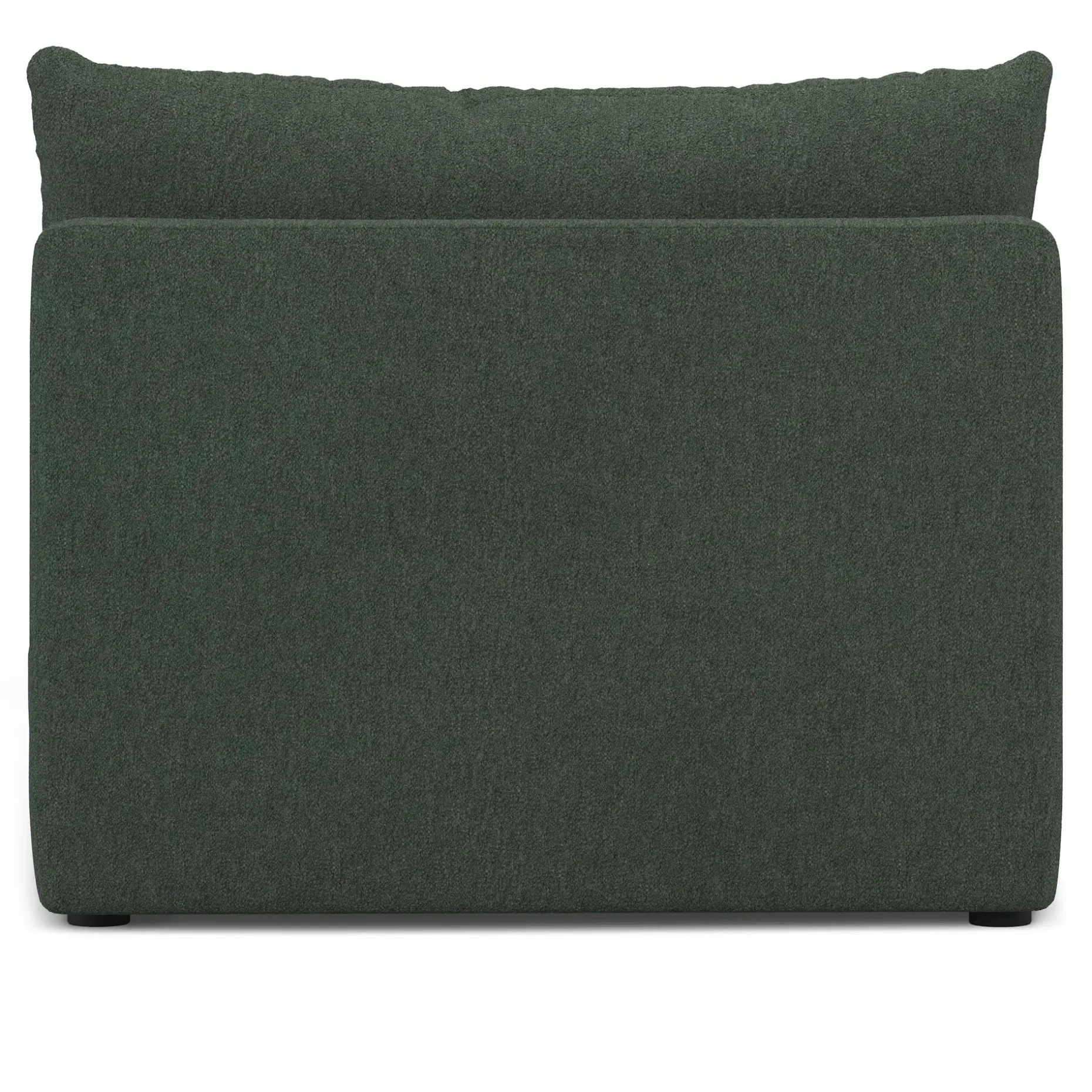 Leigh 39.5" Armless Chair Module - Green Wool Bouclé