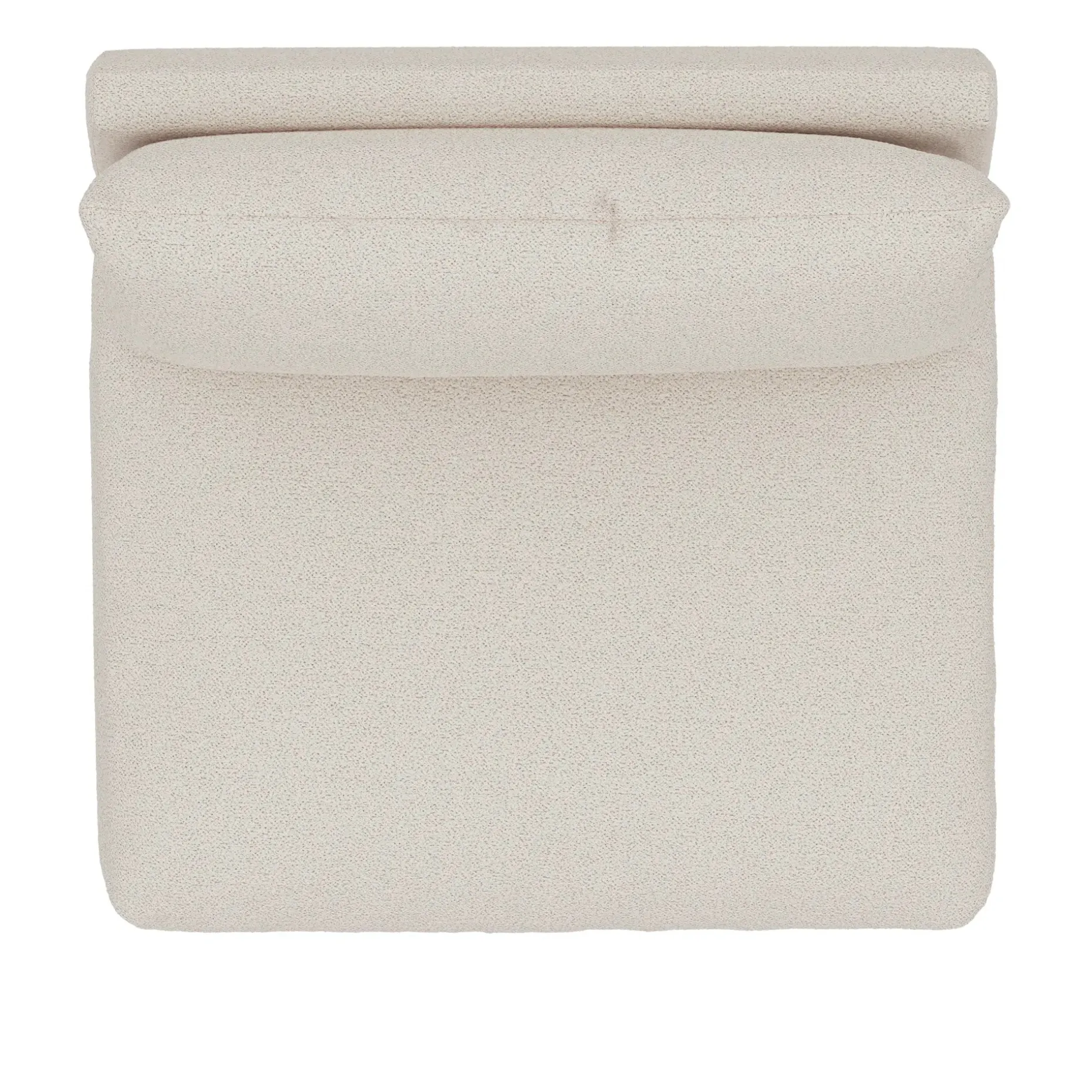 Leigh 39.5" Armless Chair Module - Ivory Wool Bouclé