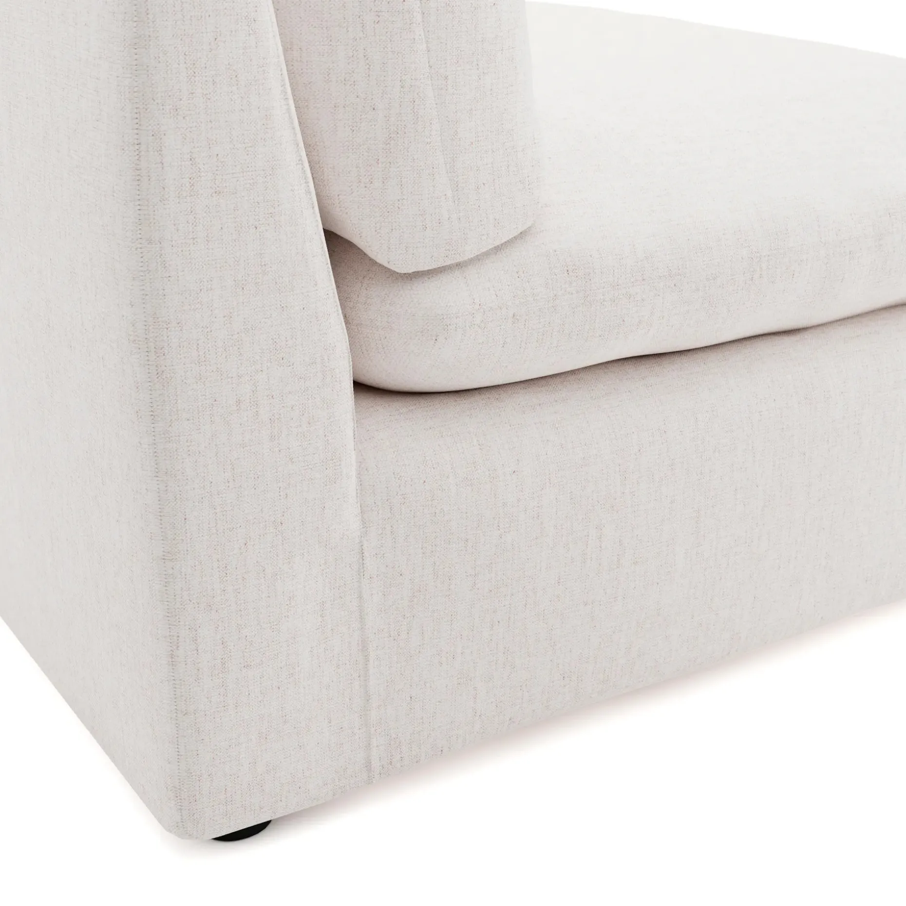 Leigh 39.5" Armless Chair Module - Napa White