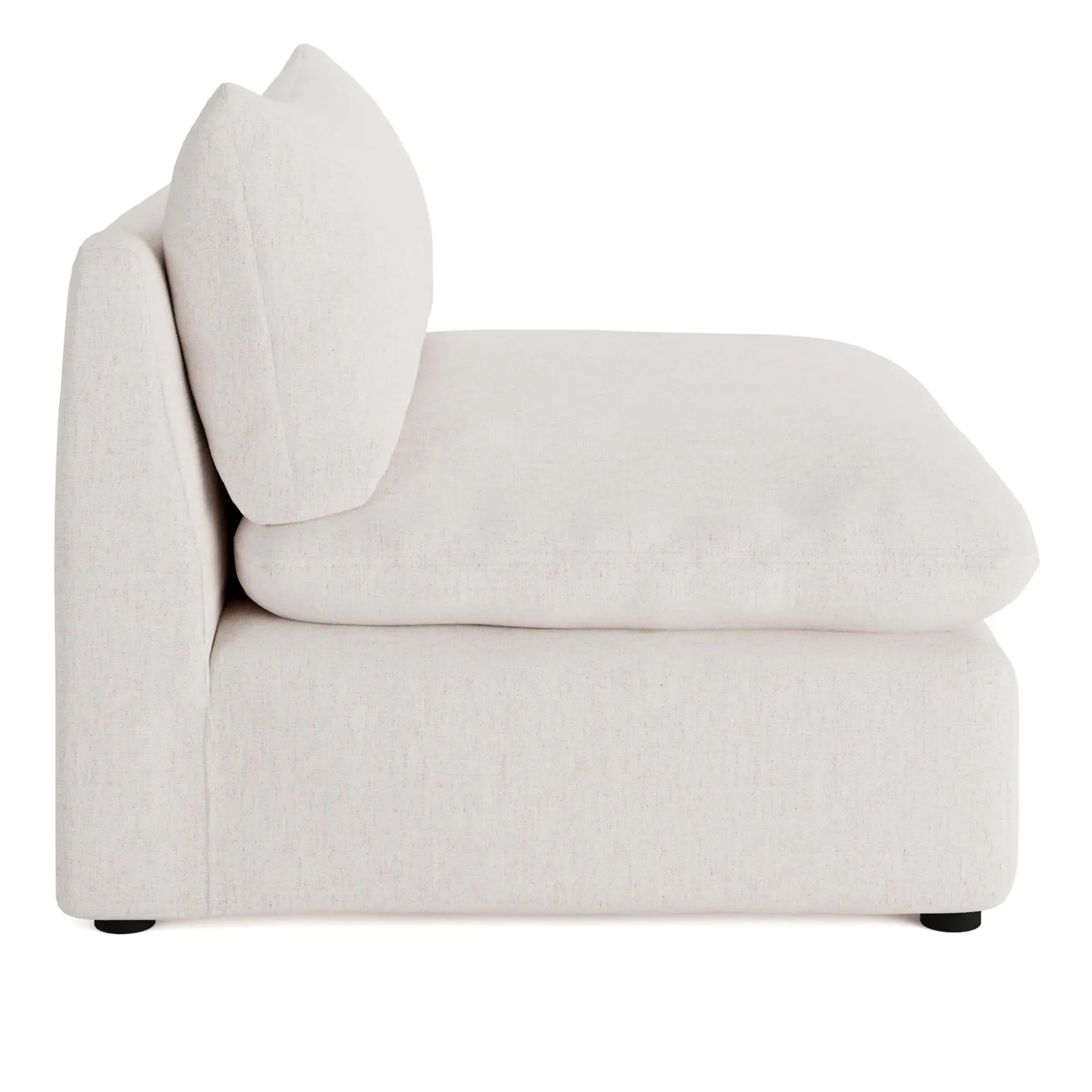 Leigh 39.5" Armless Chair Module - Napa White