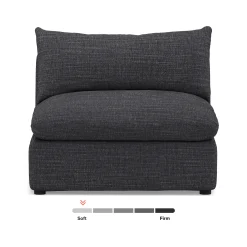 Leigh 39.5" Armless Chair Module - Napa Charcoal