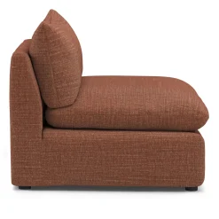 Leigh 39.5" Armless Chair Module - Napa Rust