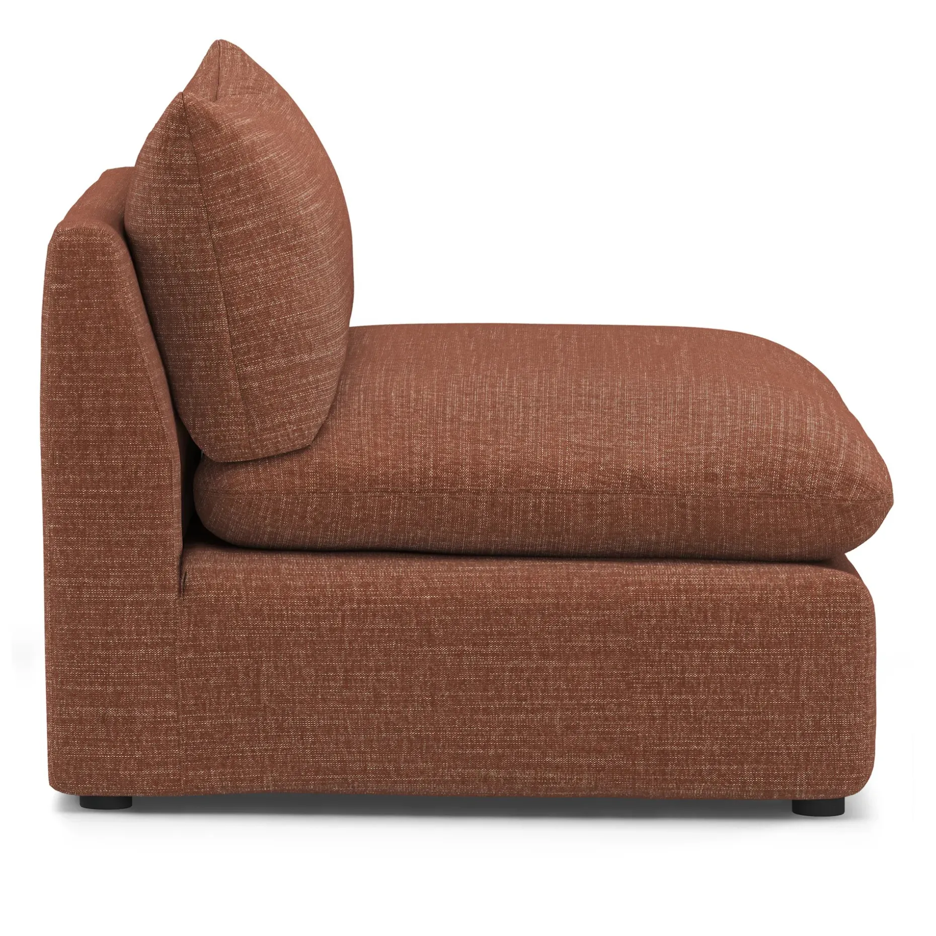 Leigh 39.5" Armless Chair Module - Napa Rust