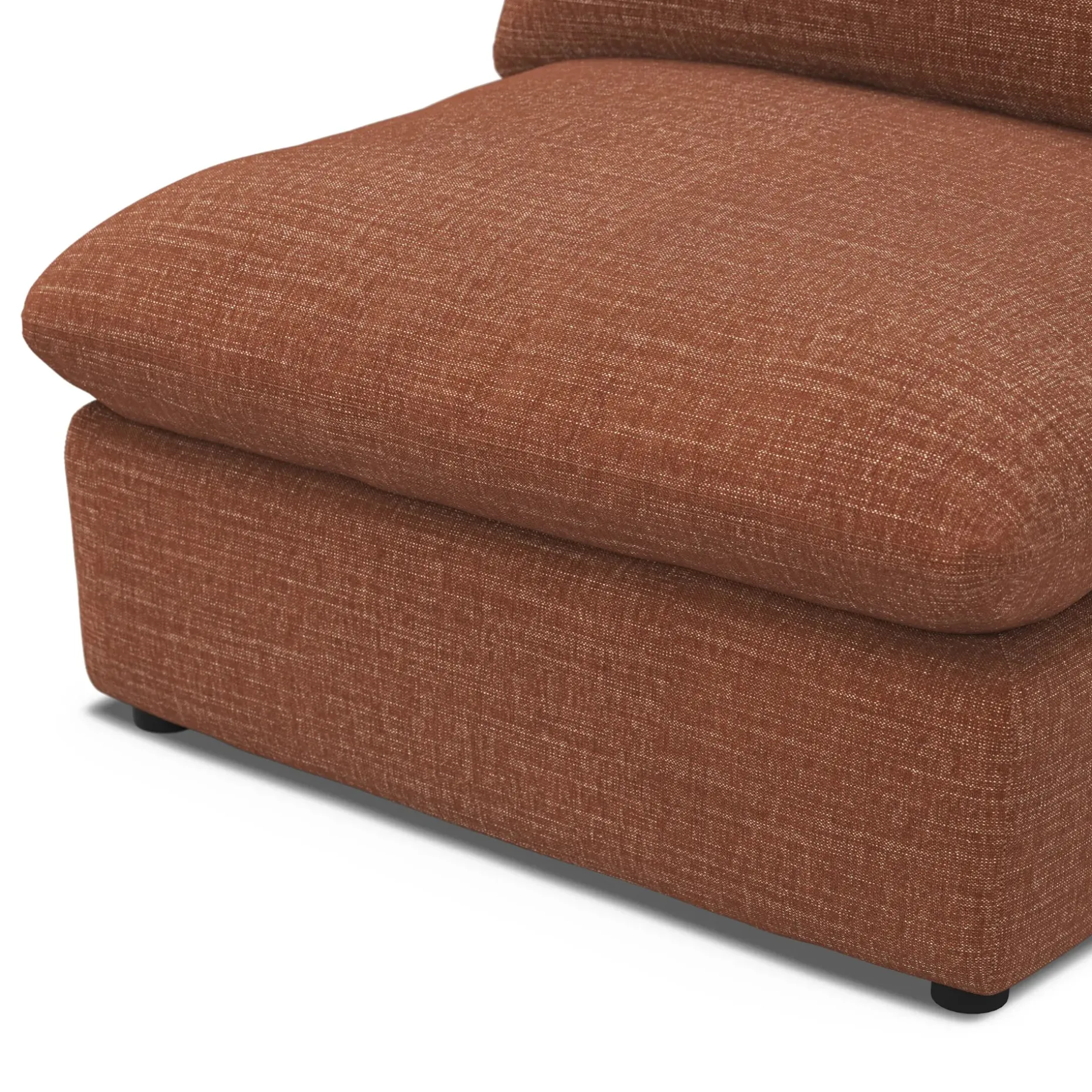 Leigh 39.5" Armless Chair Module - Napa Rust