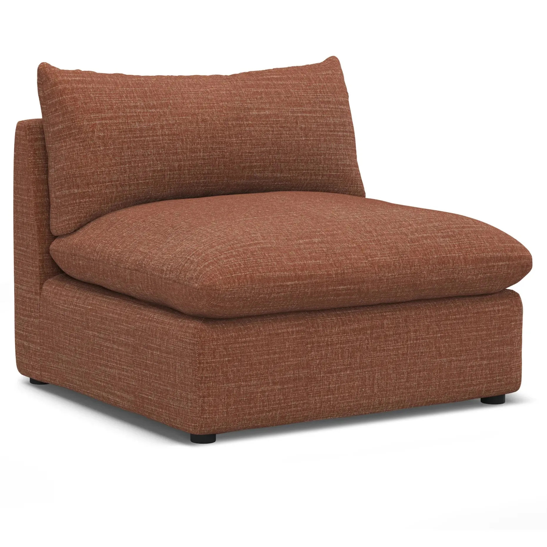 Leigh 39.5" Armless Chair Module - Napa Rust