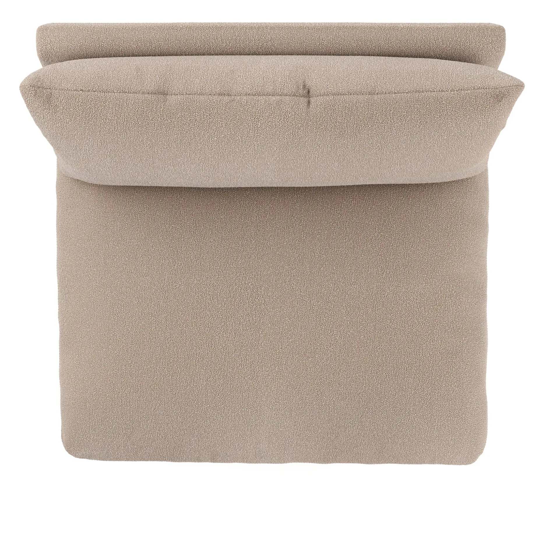 Leigh 39.5" Armless Chair Module - Sandstone Wool Bouclé