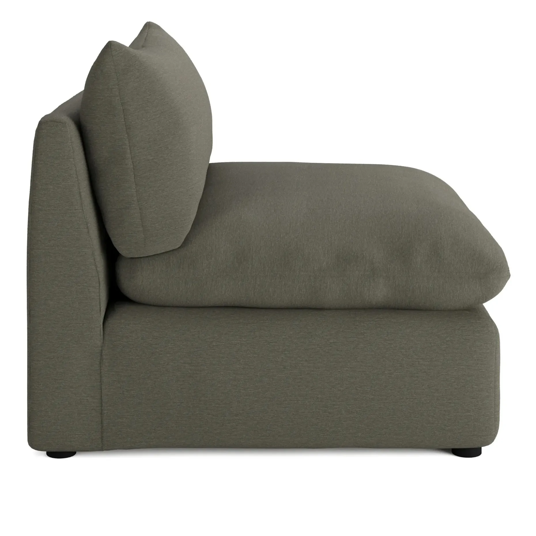 Leigh 39.5" Armless Chair Module - Silver Moss