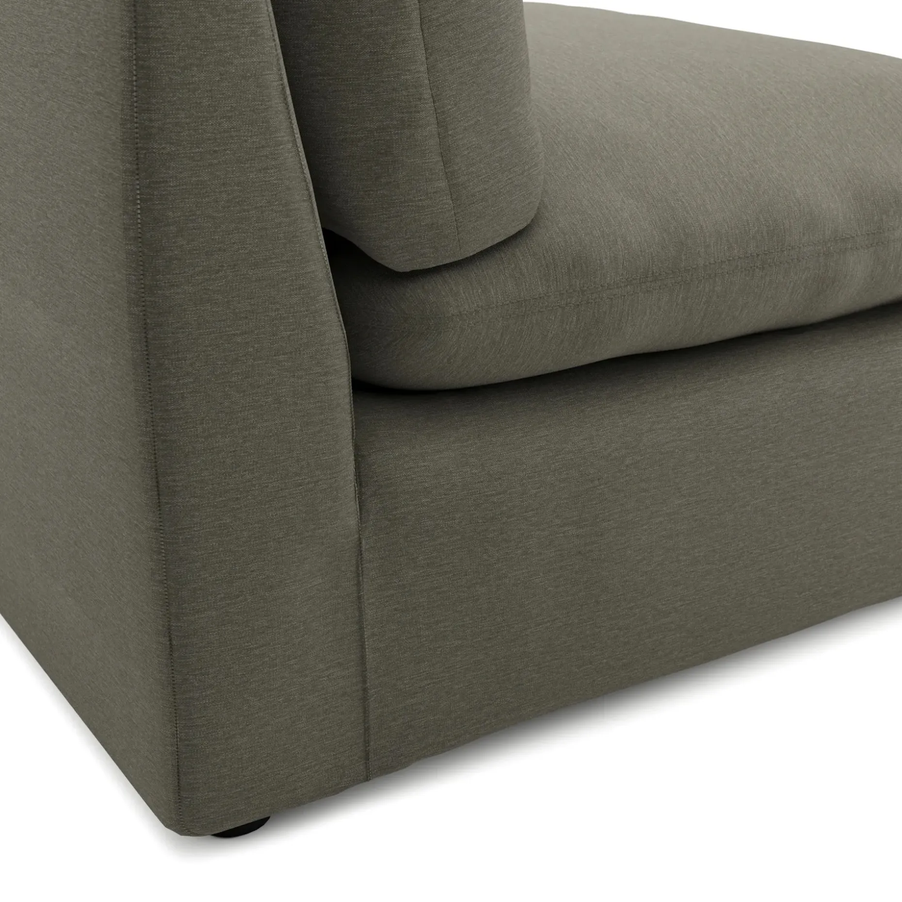 Leigh 39.5" Armless Chair Module - Silver Moss