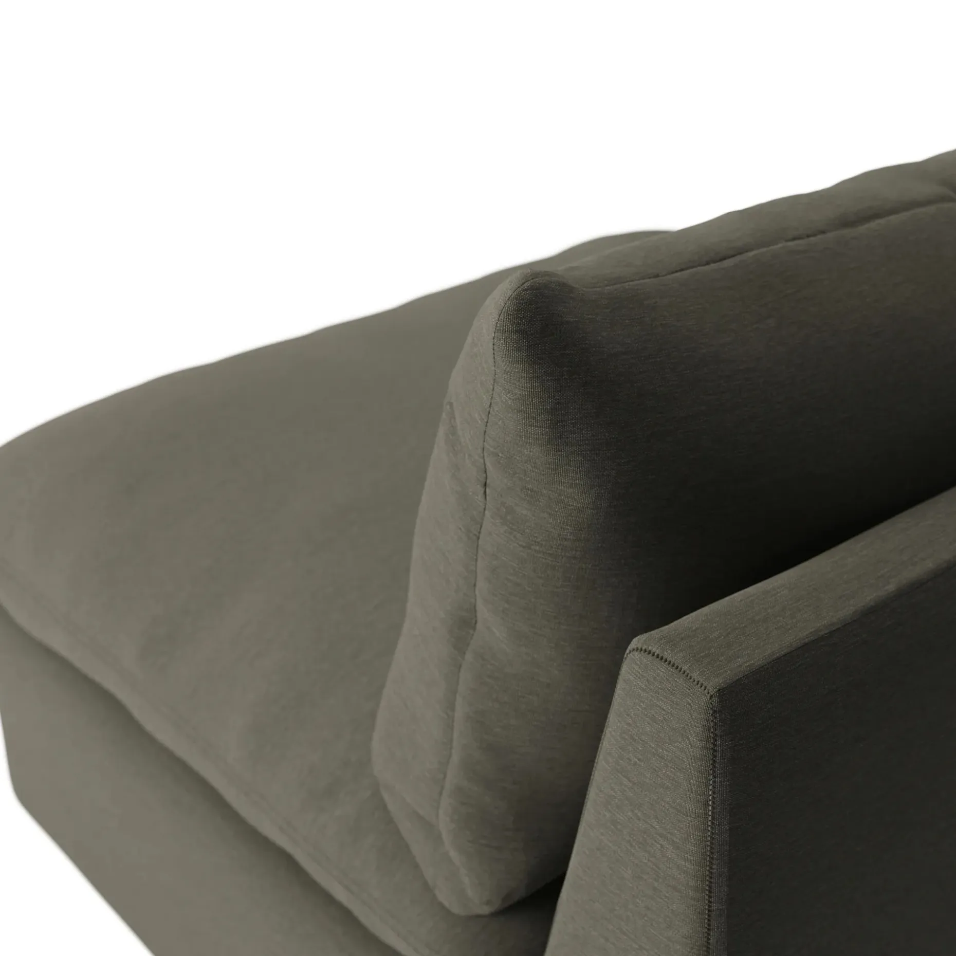 Leigh 39.5" Armless Chair Module - Silver Moss