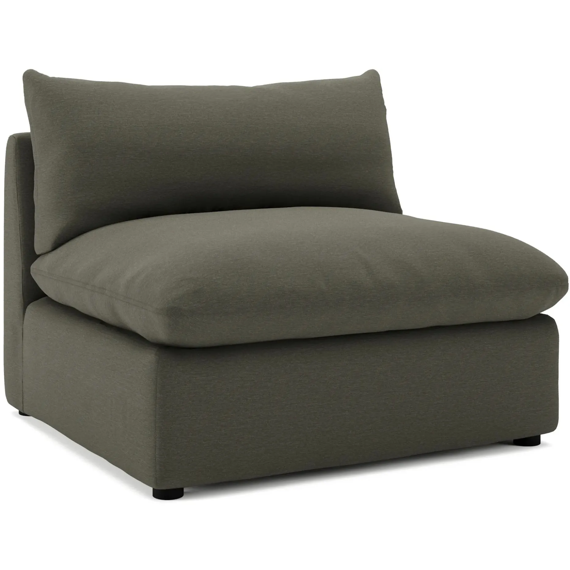 Leigh 39.5" Armless Chair Module - Silver Moss