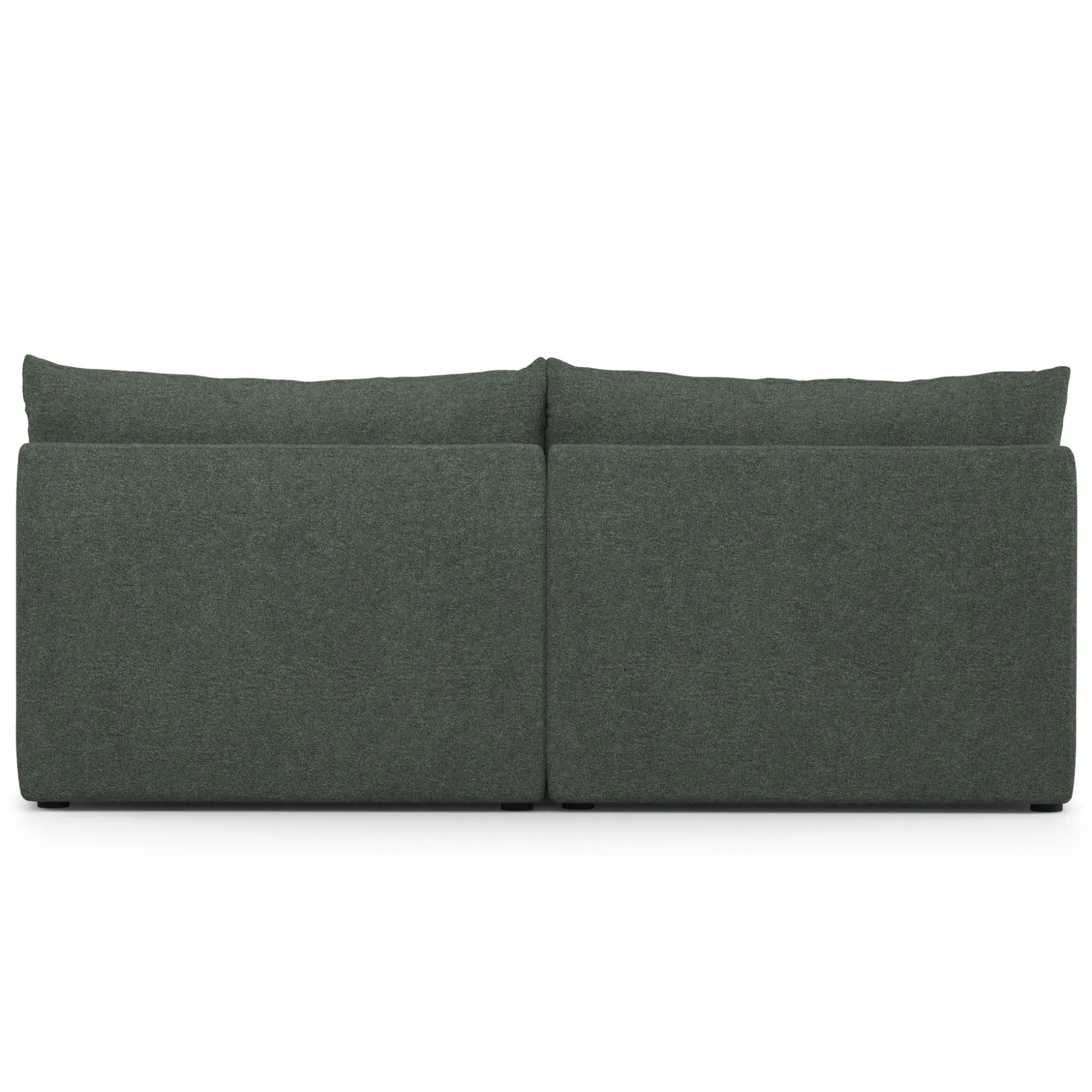 Leigh 79" Armless Modular Sofa - Green Wool Bouclé