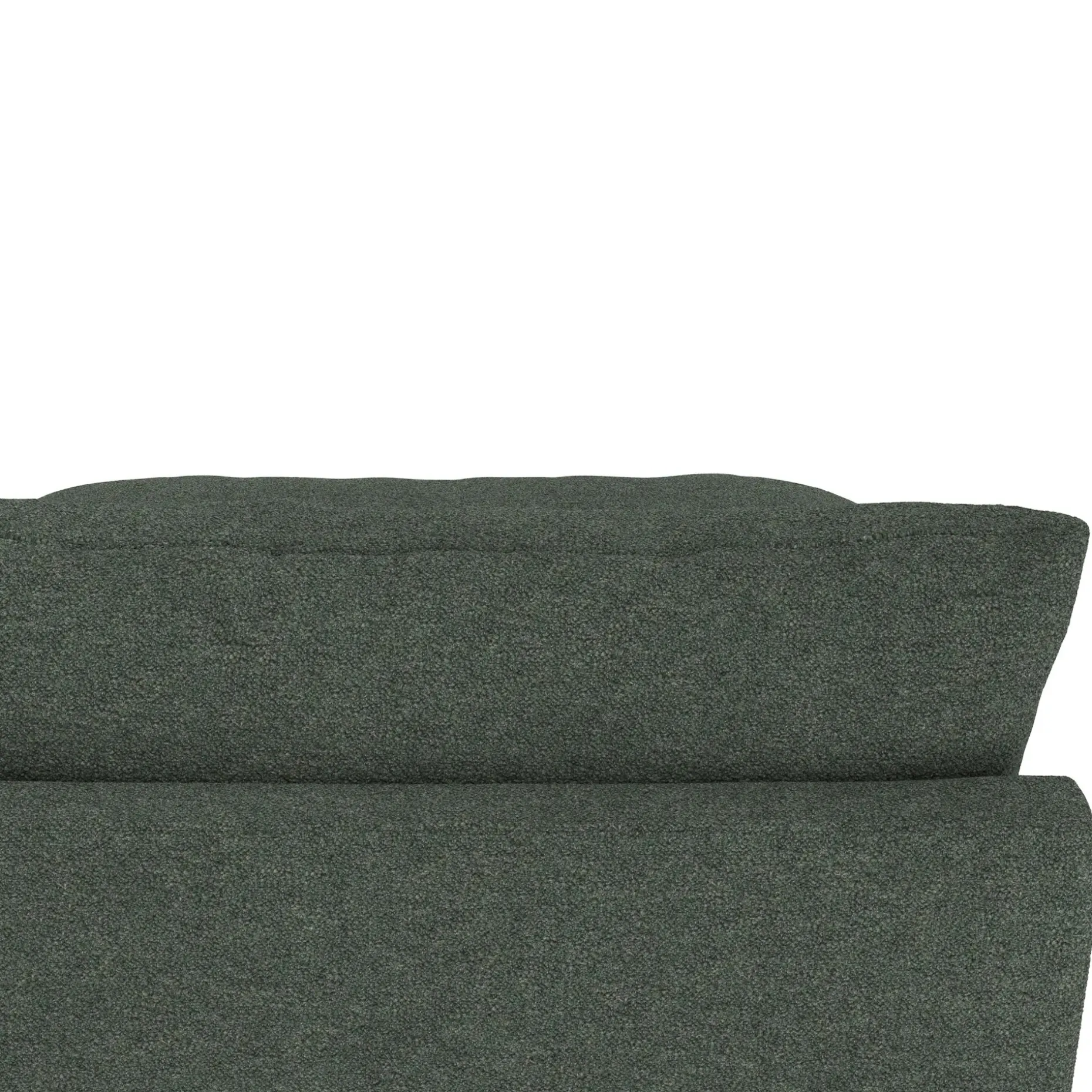 Leigh 79" Armless Modular Sofa - Green Wool Bouclé
