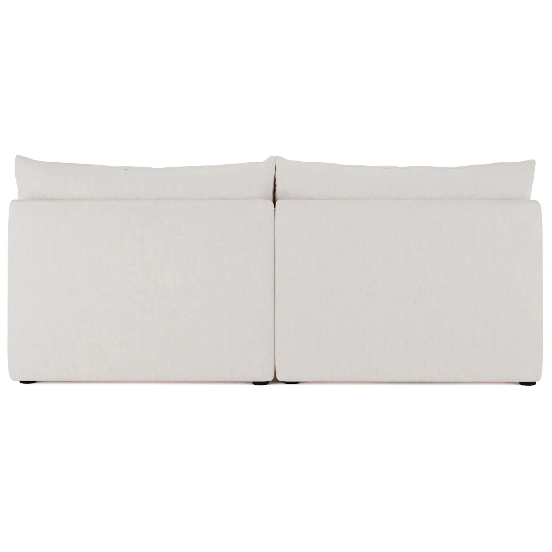 Leigh 79" Armless Modular Sofa - Napa White
