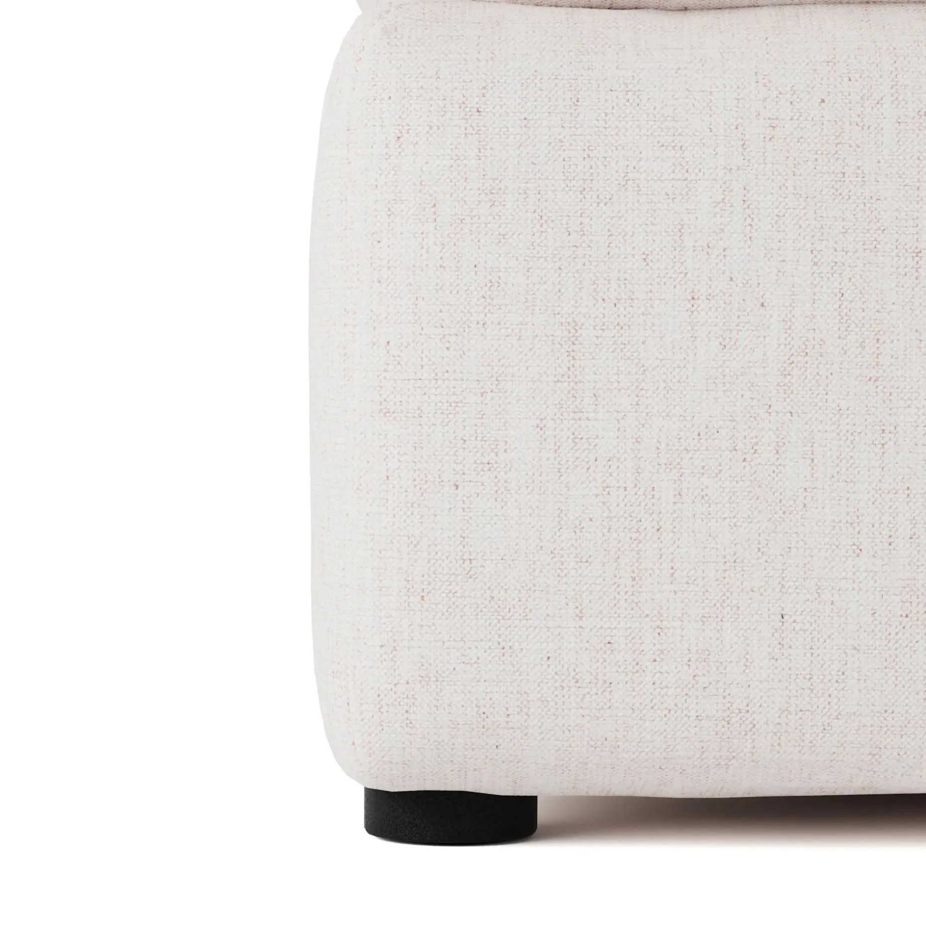 Leigh 79" Armless Modular Sofa - Napa White