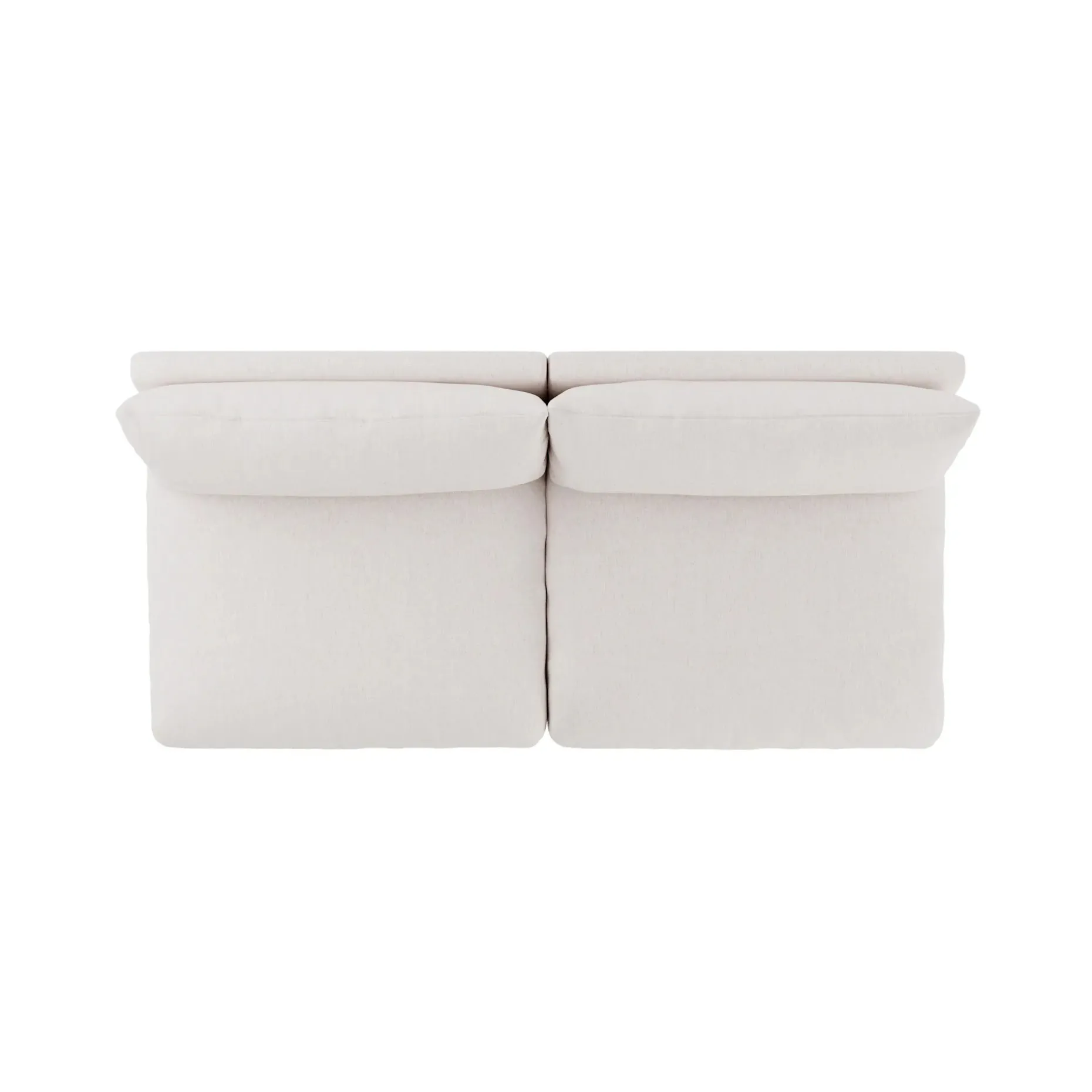 Leigh 79" Armless Modular Sofa - Napa White