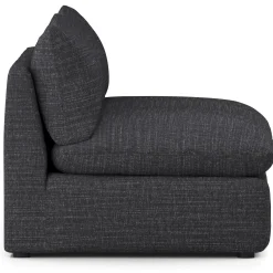 Leigh 79" Armless Modular Sofa - Napa Charcoal